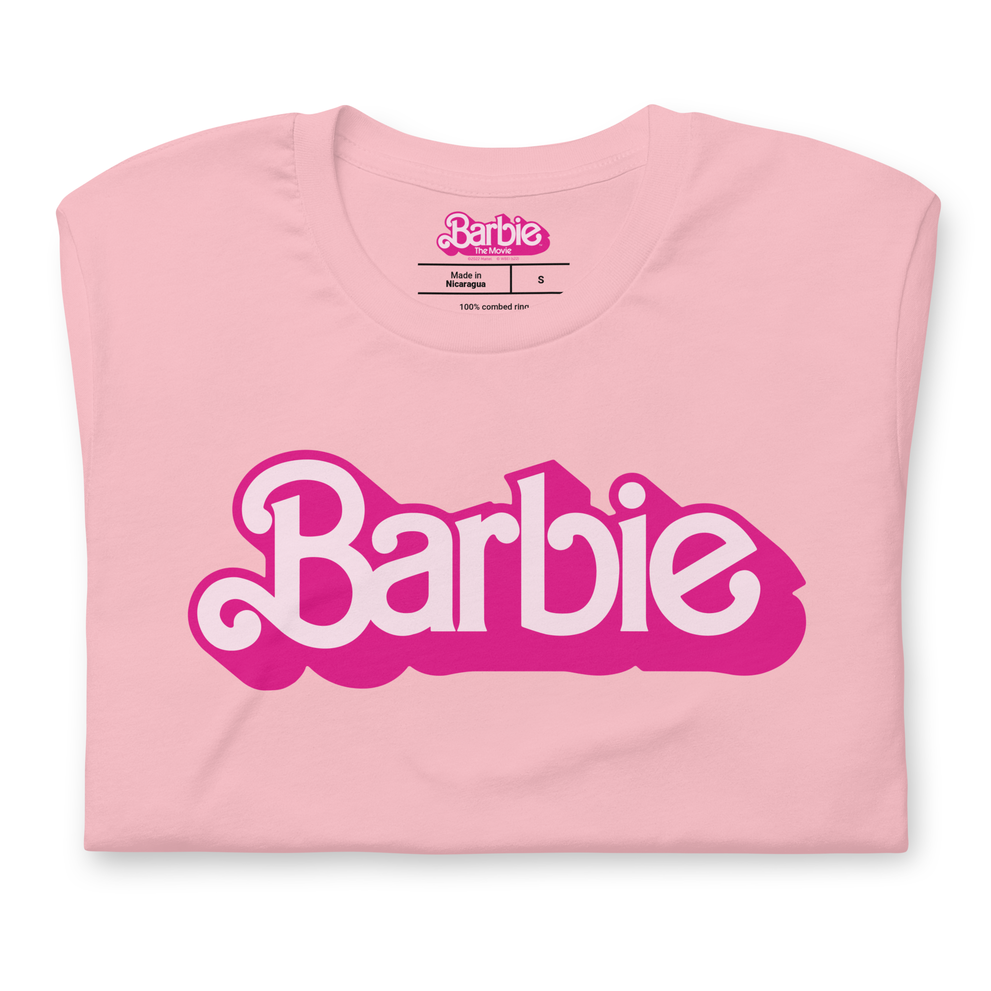 ideología Nuestra compañía Nominación Barbie The Movie Logo Pink Tee – Mattel Creations
