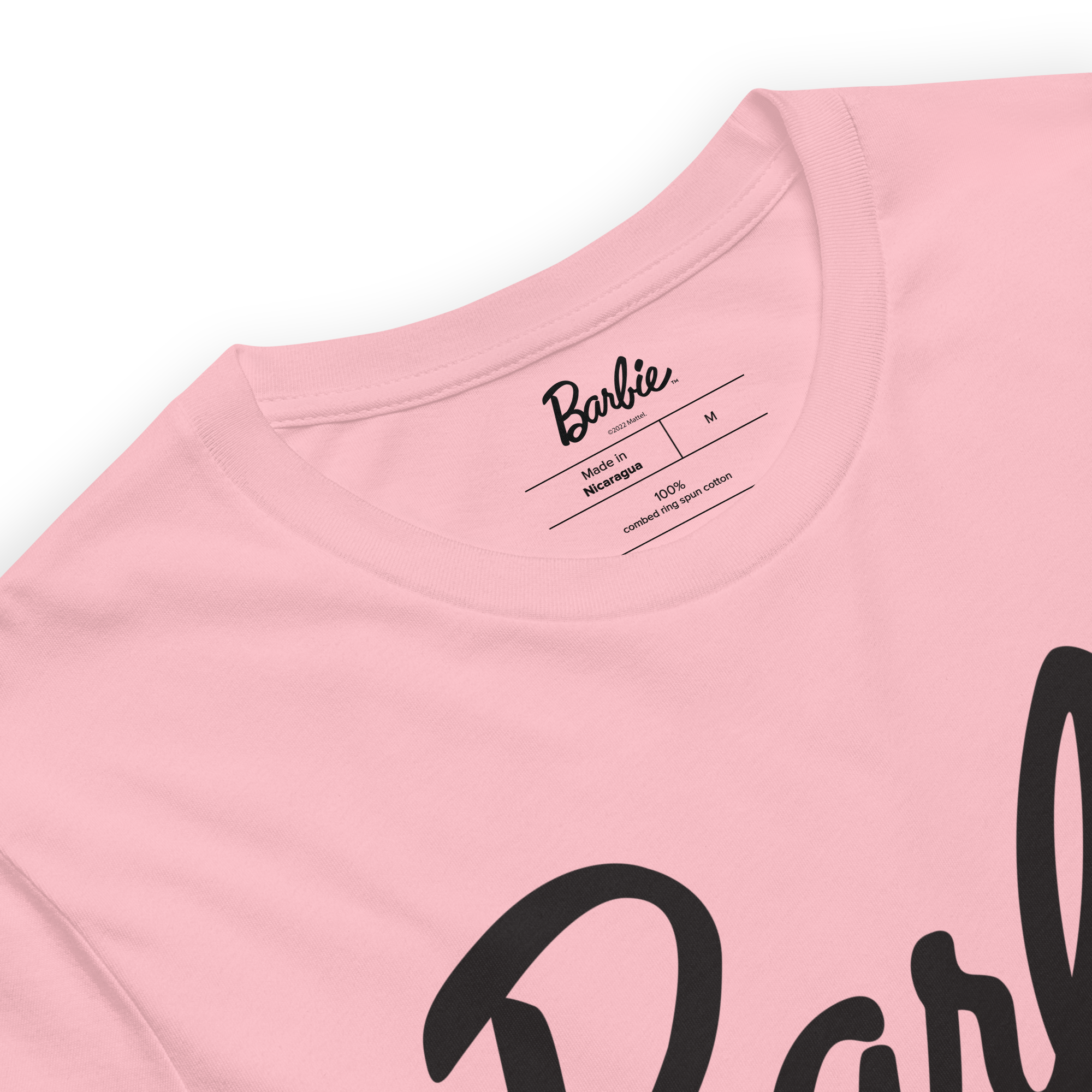 Barbie Script Logo Unisex Pink T-Shirt