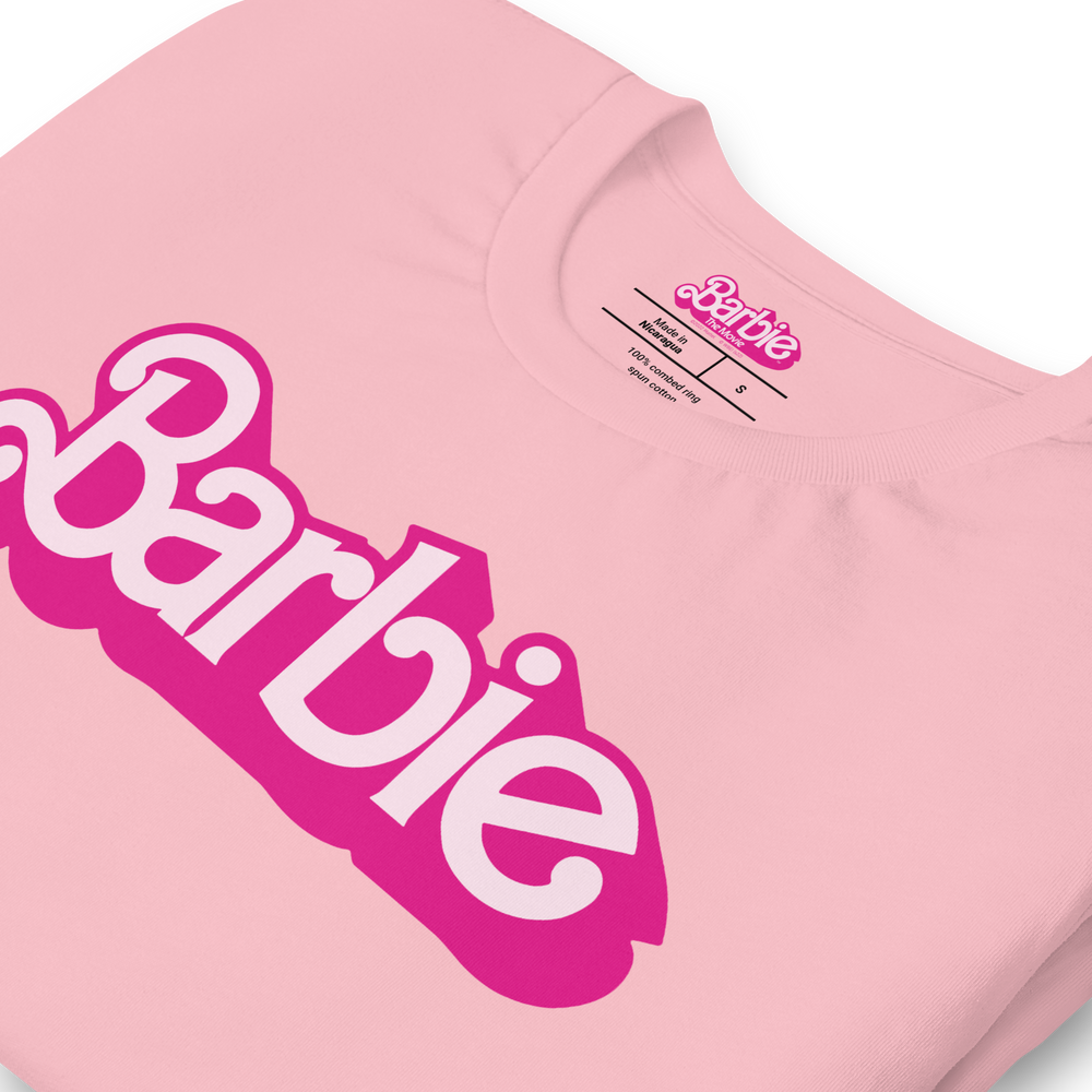Barbie The Movie Logo Pink Tee Mattel Creations barbie-the-movie-logo-pink-tee-mattel-creations