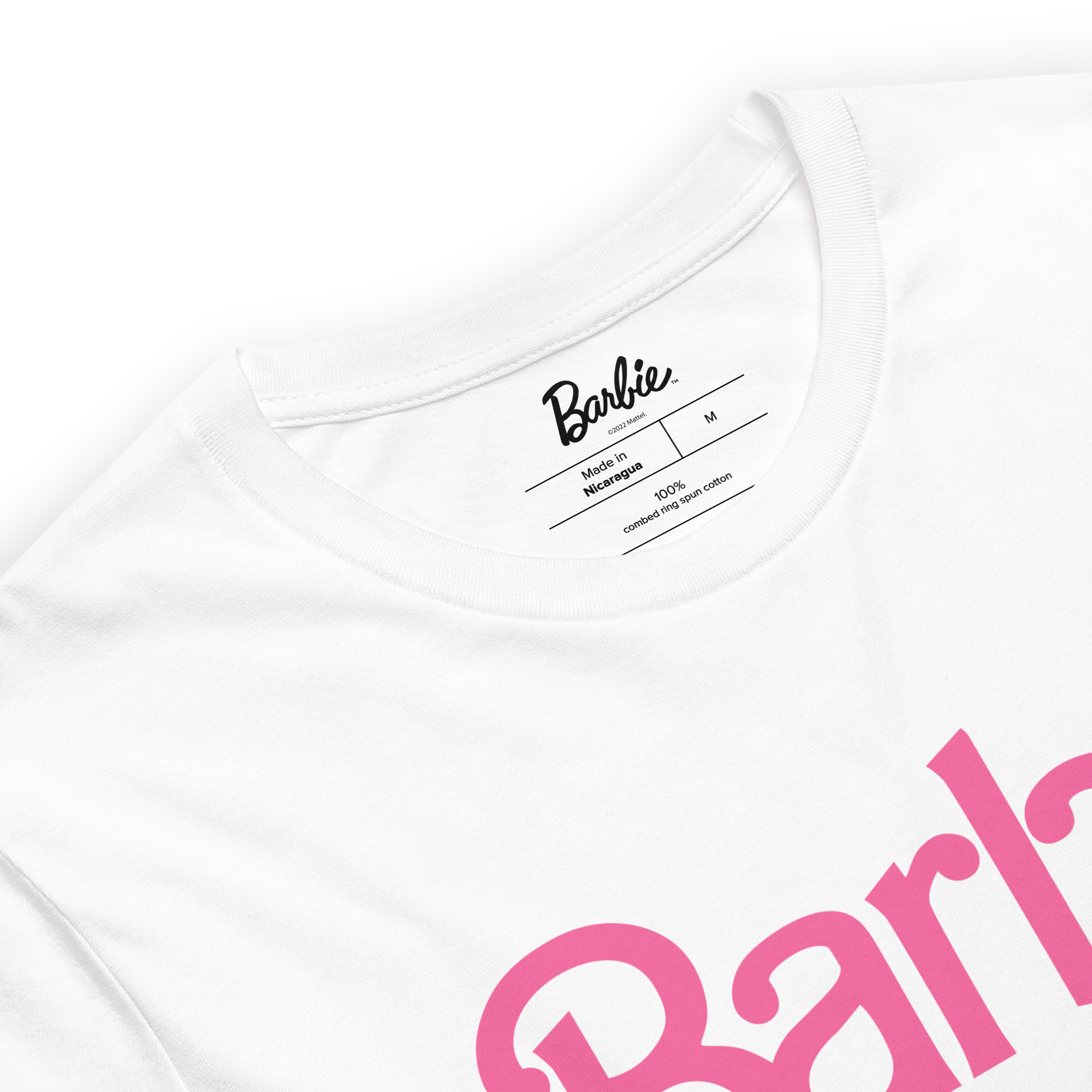 Optical white Oversized T-shirt with Barbie® lettering - Buy Online