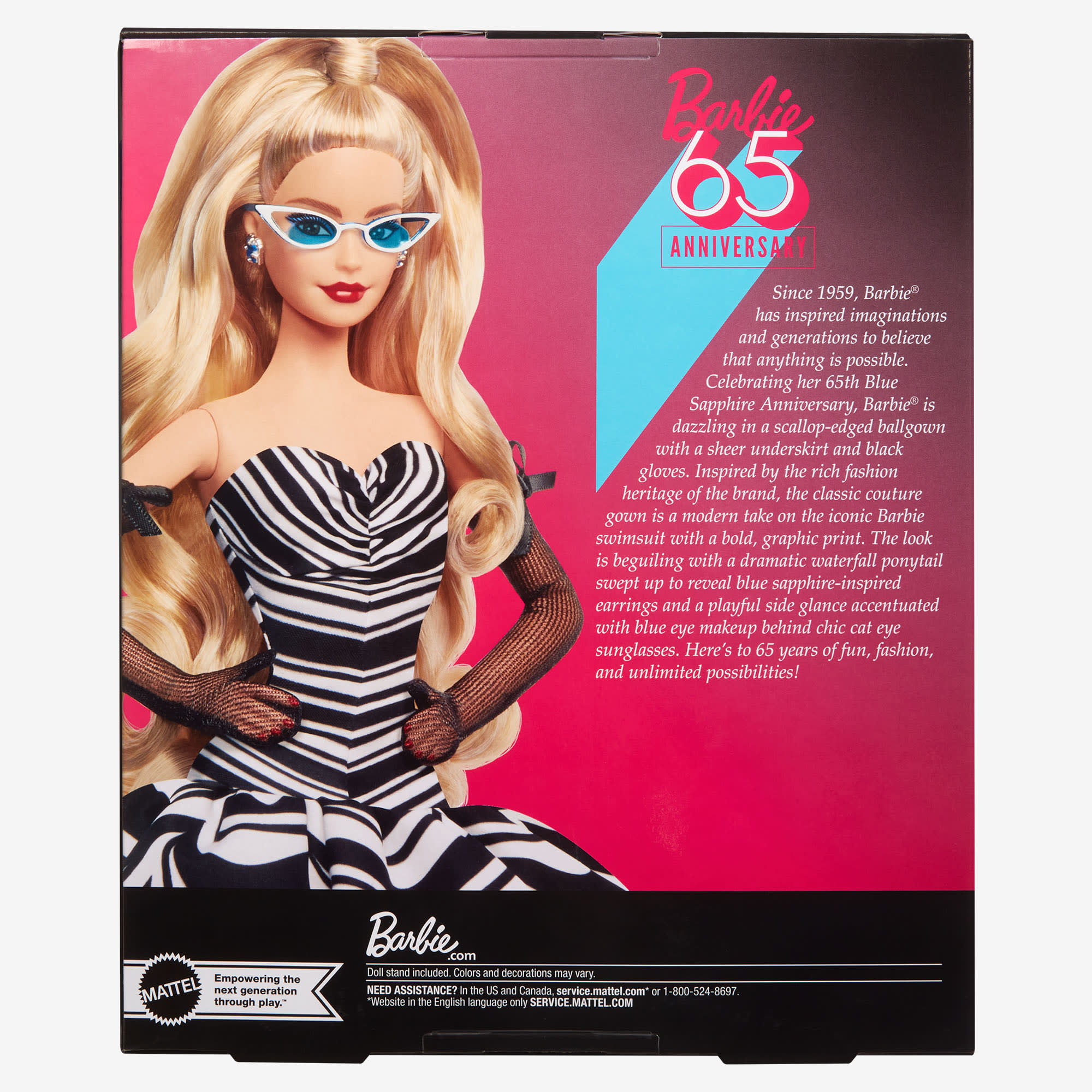 Barbie 65th Anniversary Doll With Blonde Hair