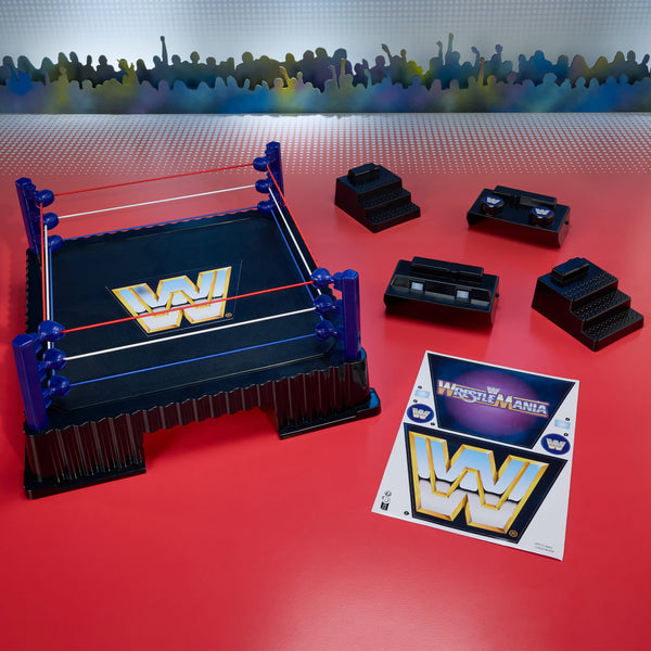 WWE Retro WrestleMania Ring for Retro Action Figures | Mattel