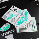 Hot Wheels x Daniel Arsham Patches & Sticker Set