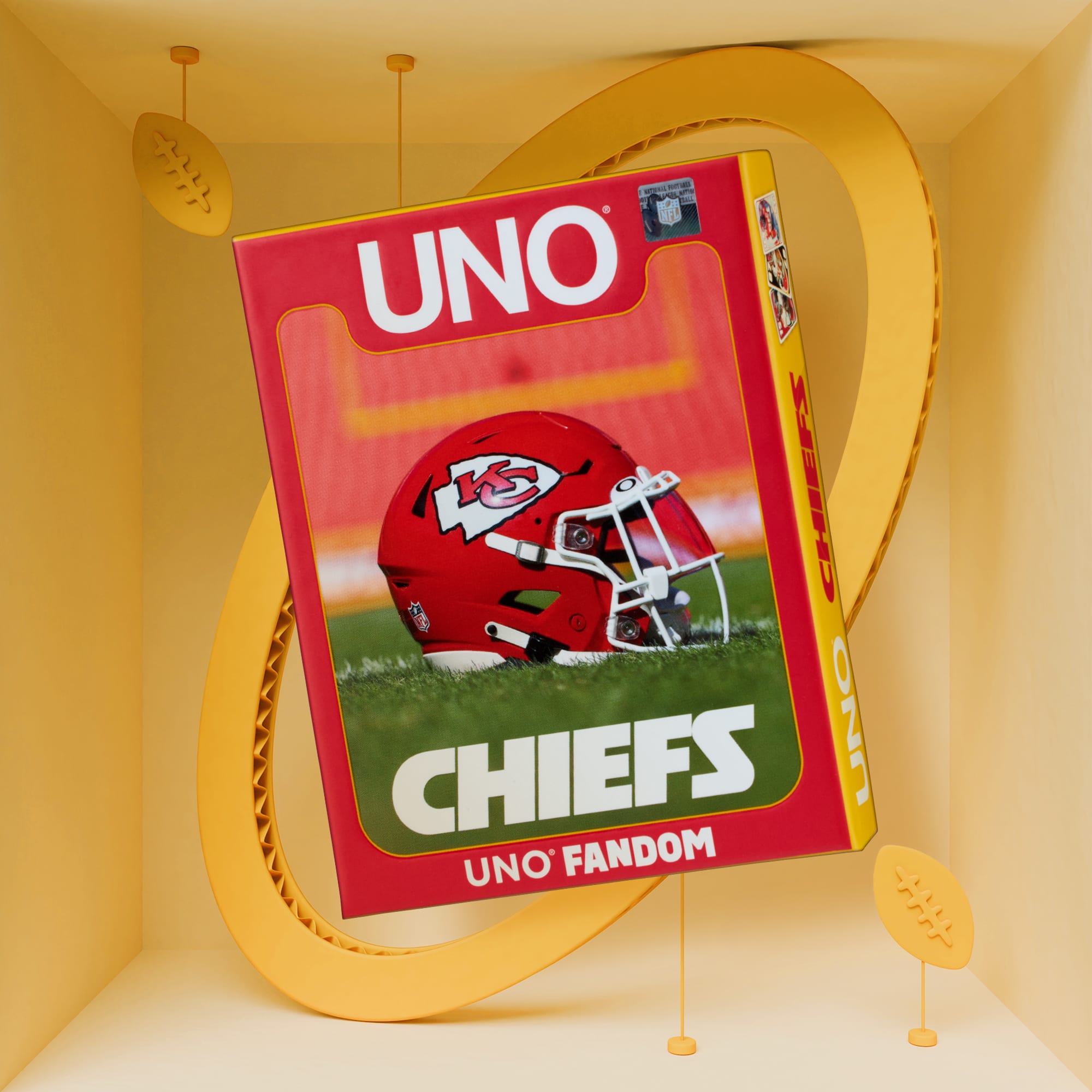 UNO Fandom NFL Kansas City Chiefs Game Deck