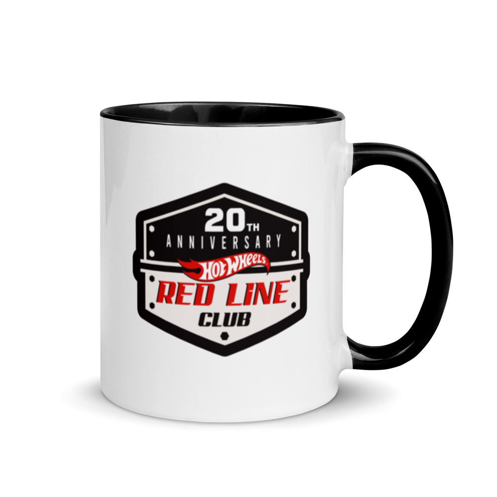 Hot Wheels® Red Line Club® 20th Anniversary Badge Logo Mug