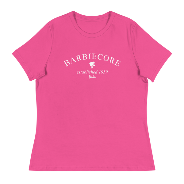 Barbiecore Established 1959 Logo Women's Relaxed T-Shirt 2XL