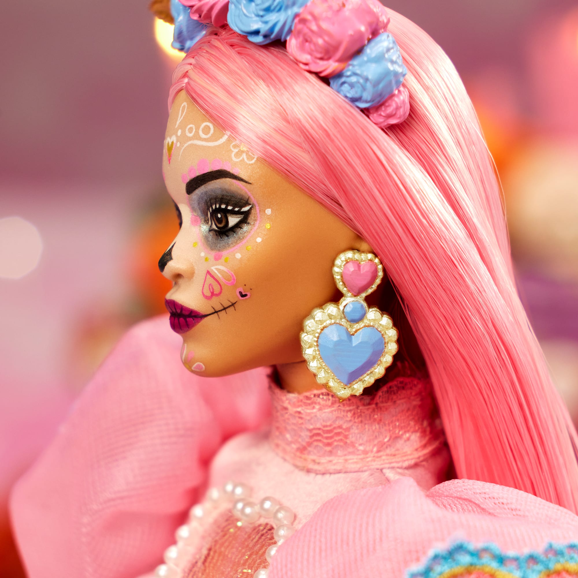 Barbie Dia De Muertos Pink Magnolia 2023 Día De Muertos Barbie X