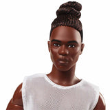 Barbie Looks Ken Doll (Brunette with Braids & Bun Hairstyle)
