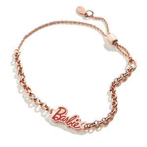Alex and Ani Barbie Name Plate Pull Chain Bracelet