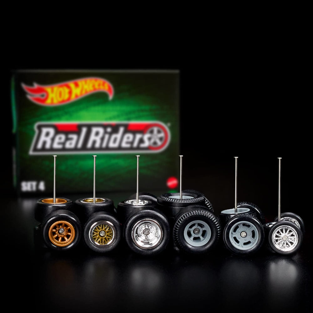 Hot Wheels Paquete De Ruedas Real Riders Exclusivo Rlc Set 4 | Meses Sin Interés - Foto 9