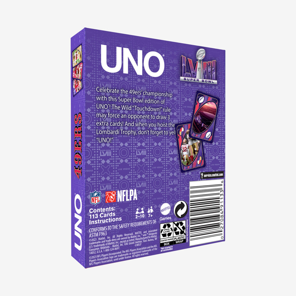 UNO LVIII Super Bowl Card Game | Mattel Creations