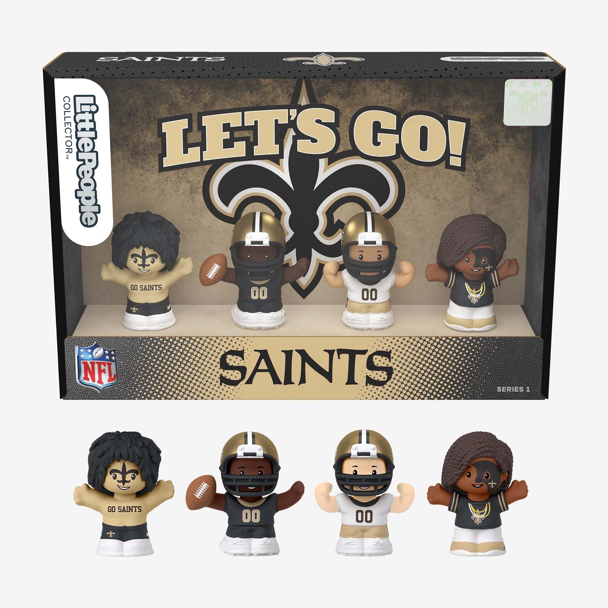 Little People Collector x NFL New Orleans Saints Set