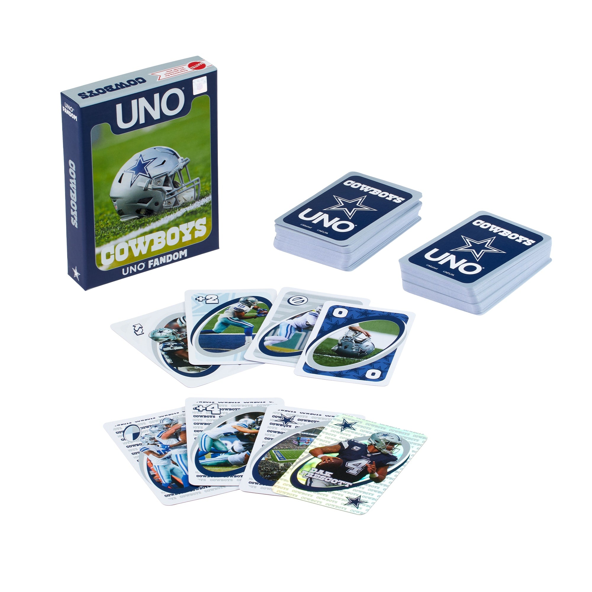 UNO Fandom NFL Dallas Cowboys Game Deck